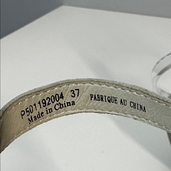 Fly London at and Silver Metallic Pine Leather Sandals Size 37(6.5-7) - Picture 11 of 15